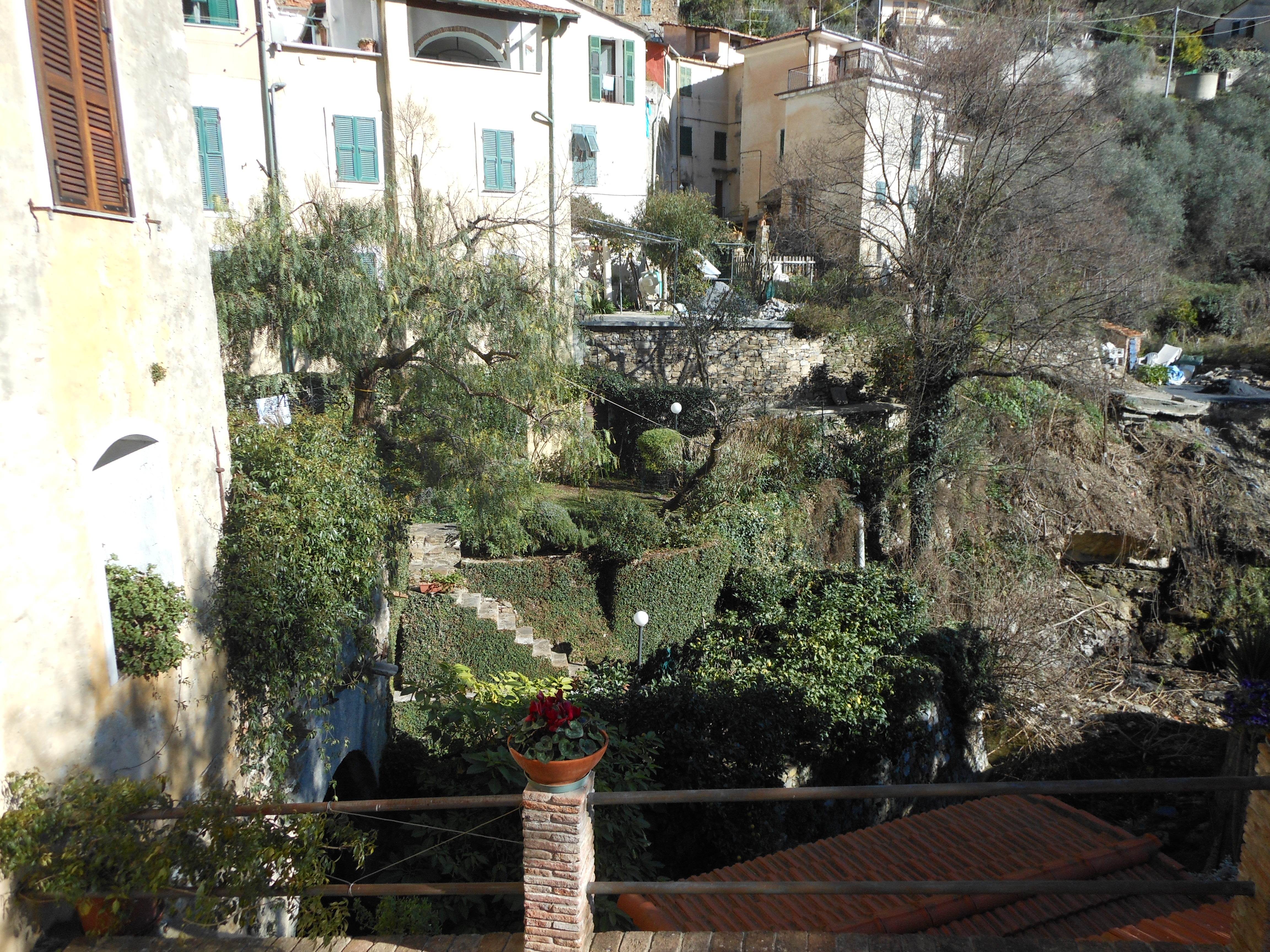 Rio Moltedo with garden and palm trees