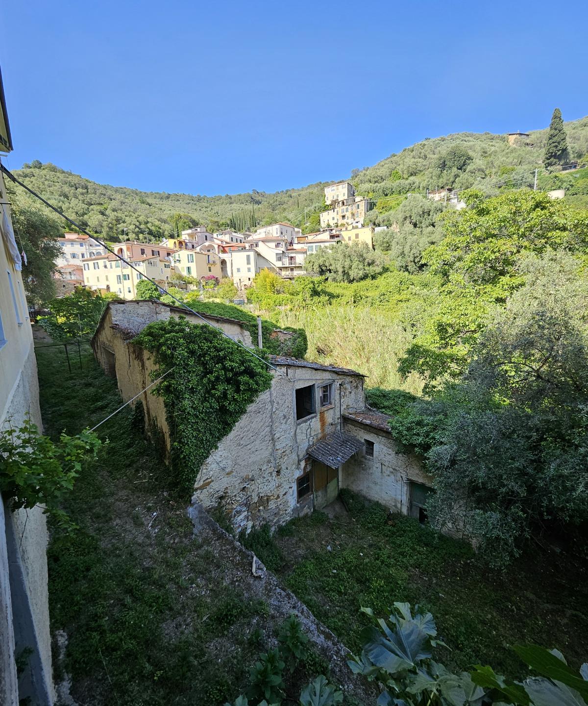 Building A current state — view from the hillside