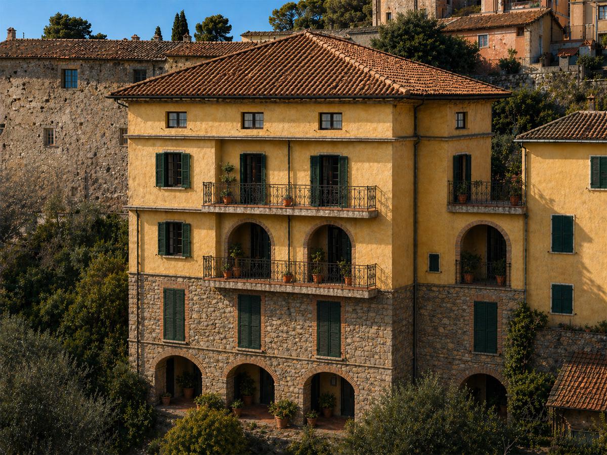 Render Building B — main façade